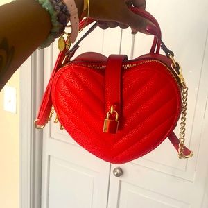 Heart shaped mini purse
